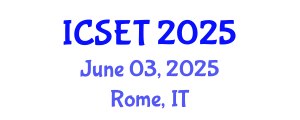 International Conference on Structural Engineering and Technology (ICSET) June 03, 2025 - Rome, Italy