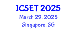 International Conference on Structural Engineering and Technology (ICSET) March 29, 2025 - Singapore, Singapore