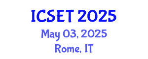 International Conference on Structural Engineering and Technology (ICSET) May 03, 2025 - Rome, Italy