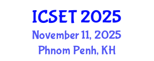 International Conference on Structural Engineering and Technology (ICSET) November 11, 2025 - Phnom Penh, Cambodia