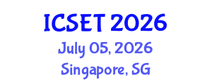 International Conference on Structural Engineering and Technology (ICSET) July 05, 2026 - Singapore, Singapore