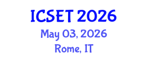 International Conference on Structural Engineering and Technology (ICSET) May 03, 2026 - Rome, Italy