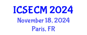 International Conference on Structural Engineering, Construction and Management (ICSECM) November 18, 2024 - Paris, France