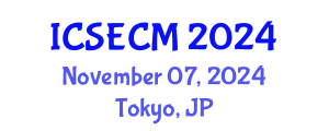 International Conference on Structural Engineering, Construction and Management (ICSECM) November 07, 2024 - Tokyo, Japan