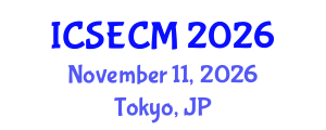 International Conference on Structural Engineering, Construction and Management (ICSECM) November 11, 2026 - Tokyo, Japan