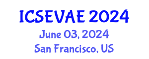 International Conference on Structural Engineering, Vibration and Aerospace Engineering (ICSEVAE) June 03, 2024 - San Francisco, United States