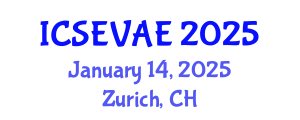 International Conference on Structural Engineering, Vibration and Aerospace Engineering (ICSEVAE) January 14, 2025 - Zurich, Switzerland