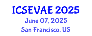 International Conference on Structural Engineering, Vibration and Aerospace Engineering (ICSEVAE) June 07, 2025 - San Francisco, United States