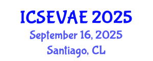 International Conference on Structural Engineering, Vibration and Aerospace Engineering (ICSEVAE) September 16, 2025 - Santiago, Chile