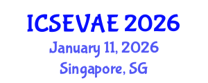 International Conference on Structural Engineering, Vibration and Aerospace Engineering (ICSEVAE) January 11, 2026 - Singapore, Singapore