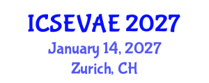 International Conference on Structural Engineering, Vibration and Aerospace Engineering (ICSEVAE) January 14, 2027 - Zurich, Switzerland