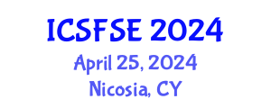 International Conference on Structural Fire Safety Engineering (ICSFSE) April 25, 2024 - Nicosia, Cyprus
