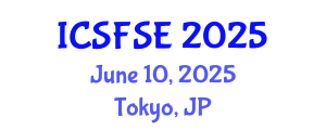 International Conference on Structural Fire Safety Engineering (ICSFSE) June 10, 2025 - Tokyo, Japan