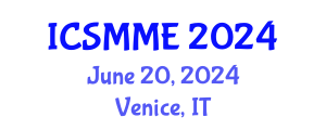 International Conference on Structural, Mechanical and Materials Engineering (ICSMME) June 20, 2024 - Venice, Italy