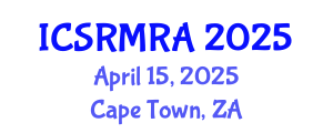 International Conference on Structural Reliability Methods and Reliability Analysis (ICSRMRA) April 15, 2025 - Cape Town, South Africa