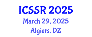 International Conference on Structural Safety and Reliability (ICSSR) March 29, 2025 - Algiers, Algeria