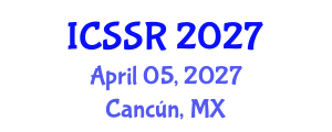 International Conference on Structural Safety and Reliability (ICSSR) April 05, 2027 - Cancún, Mexico International Conference on Structural Safety and Reliability (ICSSR) April 05, 2027 - Cancún, Mexico