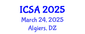 International Conference on Structure and Architecture (ICSA) March 24, 2025 - Algiers, Algeria