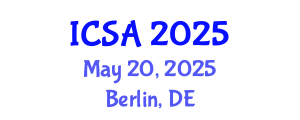 International Conference on Structure and Architecture (ICSA) May 20, 2025 - Berlin, Germany