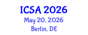 International Conference on Structure and Architecture (ICSA) May 20, 2026 - Berlin, Germany