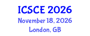 International Conference on Structures and Civil Engineering (ICSCE) November 18, 2026 - London, United Kingdom