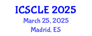 International Conference on Supply Chain and Logistics Engineering (ICSCLE) March 25, 2025 - Madrid, Spain