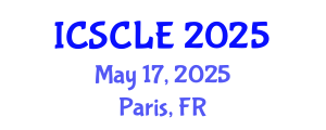 International Conference on Supply Chain and Logistics Engineering (ICSCLE) May 17, 2025 - Paris, France