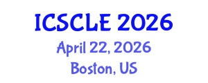 International Conference on Supply Chain and Logistics Engineering (ICSCLE) April 22, 2026 - Boston, United States