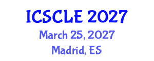 International Conference on Supply Chain and Logistics Engineering (ICSCLE) March 25, 2027 - Madrid, Spain International Conference on Supply Chain and Logistics Engineering (ICSCLE) March 25, 2027 - Madrid, Spain