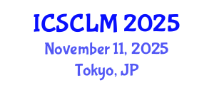 International Conference on Supply Chain and Logistics Management (ICSCLM) November 11, 2025 - Tokyo, Japan