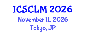 International Conference on Supply Chain and Logistics Management (ICSCLM) November 11, 2026 - Tokyo, Japan