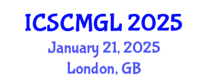 International Conference on Supply Chain Management and Global Logistics (ICSCMGL) January 21, 2025 - London, United Kingdom