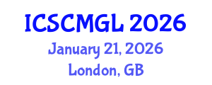 International Conference on Supply Chain Management and Global Logistics (ICSCMGL) January 21, 2026 - London, United Kingdom
