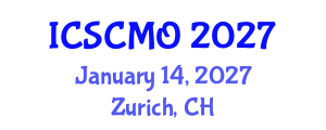 International Conference on Supply Chain Management and Operations (ICSCMO) January 14, 2027 - Zurich, Switzerland International Conference on Supply Chain Management and Operations (ICSCMO) January 14, 2027 - Zurich, Switzerland