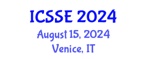 International Conference on Surface Science and Engineering (ICSSE) August 15, 2024 - Venice, Italy