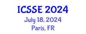 International Conference on Surface Science and Engineering (ICSSE) July 18, 2024 - Paris, France