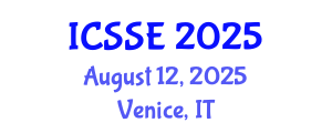 International Conference on Surface Science and Engineering (ICSSE) August 12, 2025 - Venice, Italy