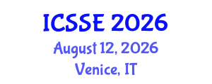 International Conference on Surface Science and Engineering (ICSSE) August 12, 2026 - Venice, Italy