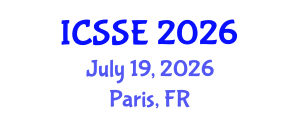 International Conference on Surface Science and Engineering (ICSSE) July 19, 2026 - Paris, France