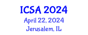 International Conference on Surgery and Anesthesia (ICSA) April 22, 2024 - Jerusalem, Israel