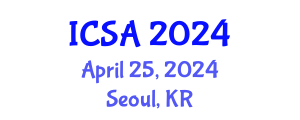 International Conference on Surgery and Anesthesia (ICSA) April 25, 2024 - Seoul, Republic of Korea