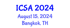International Conference on Surgery and Anesthesia (ICSA) August 15, 2024 - Bangkok, Thailand