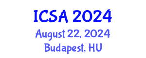 International Conference on Surgery and Anesthesia (ICSA) August 22, 2024 - Budapest, Hungary