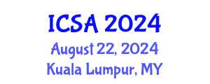 International Conference on Surgery and Anesthesia (ICSA) August 22, 2024 - Kuala Lumpur, Malaysia