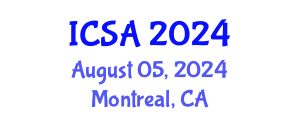 International Conference on Surgery and Anesthesia (ICSA) August 05, 2024 - Montreal, Canada