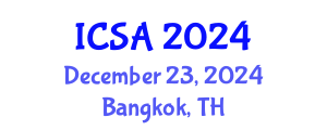 International Conference on Surgery and Anesthesia (ICSA) December 23, 2024 - Bangkok, Thailand