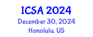 International Conference on Surgery and Anesthesia (ICSA) December 30, 2024 - Honolulu, United States
