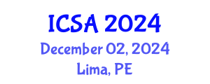 International Conference on Surgery and Anesthesia (ICSA) December 02, 2024 - Lima, Peru