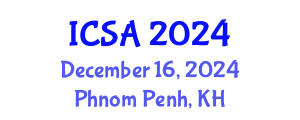 International Conference on Surgery and Anesthesia (ICSA) December 16, 2024 - Phnom Penh, Cambodia