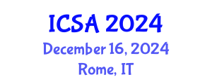 International Conference on Surgery and Anesthesia (ICSA) December 16, 2024 - Rome, Italy